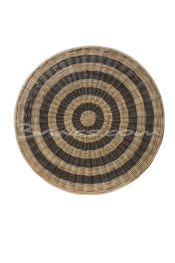 DECORACIÓN PARED GURUPI  RATTAN NATURAL Y NEGRO