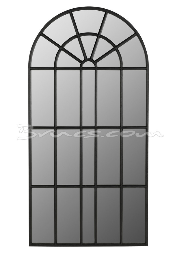 ESPEJO VENTANA MADERA NEGRA