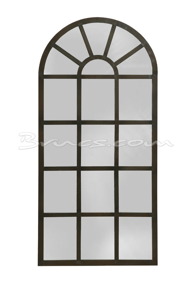 ESPEJO VENTANA HIERRO MARRÓN