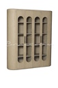 VITRINA MACEDON ROBLE NATURAL 4 PUERTAS