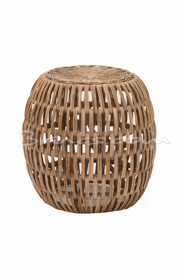 [514BA179] TABURETE KINYETI RATTAN  NATURAL