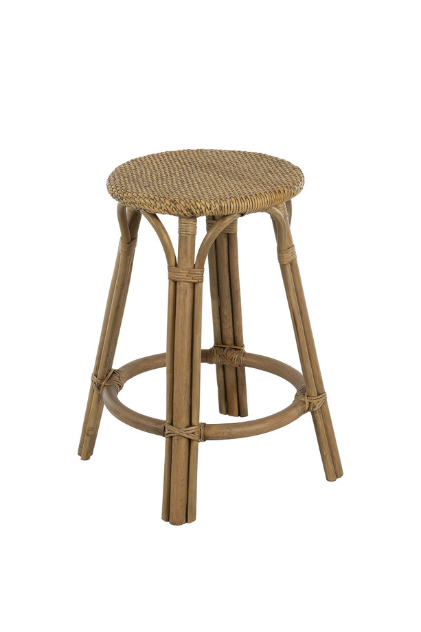 [655DL020] TABURETE AUGUSTOS MD.  RATTAN