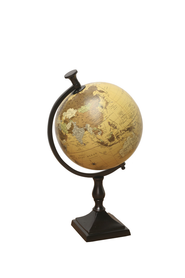 [431TK273] GLOBO TERRÁQUEO ALUMINIO