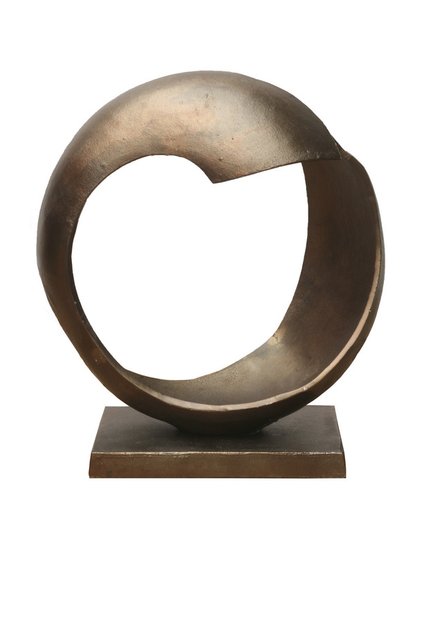 ESCULTURA  ALUMINIO COLOR BRONCE ANTIGUO