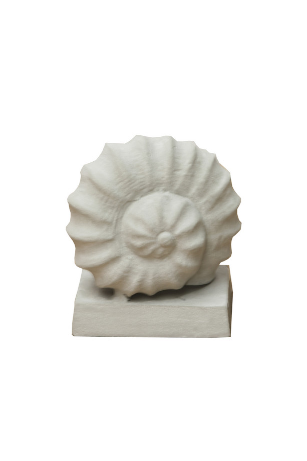 CARACOLA CON BASE ALUMINIO GRIS Y PIEDRA