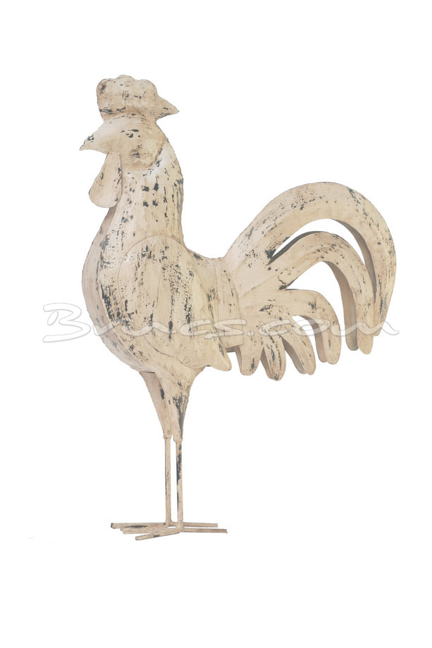 [536ML078] GALLO METAL BLANCO DECAPADO