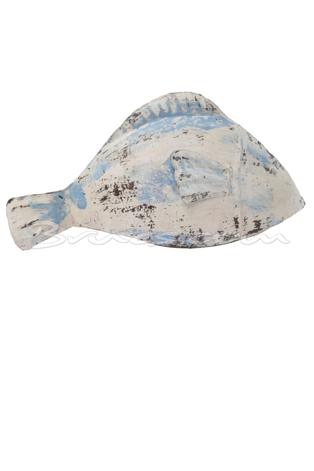 [536ML099] PEZ METAL BEIGE AZUL GRANDE