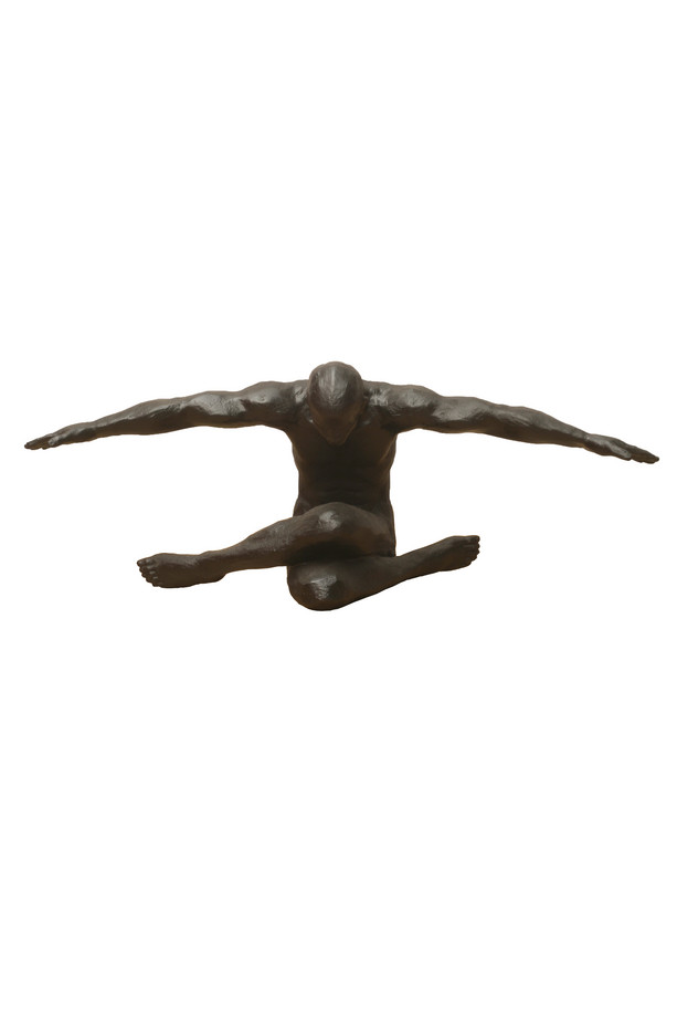 [663TE004] FIGURA HOMBRE RESINA NEGRA