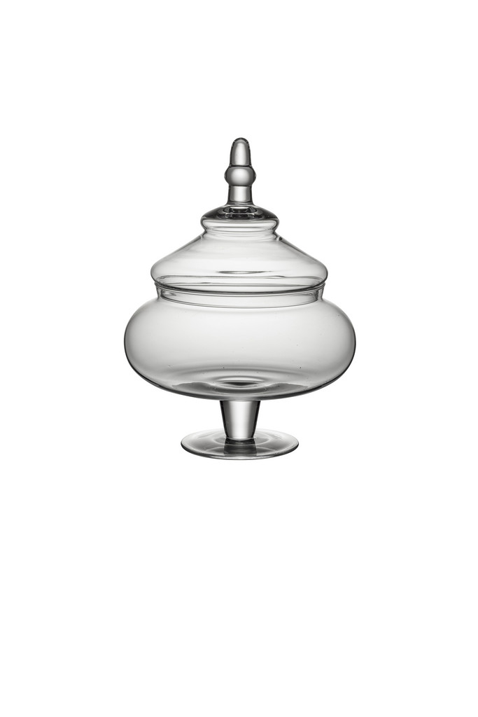 [240BW093] URNA CRISTAL BAJA C/ TAPA