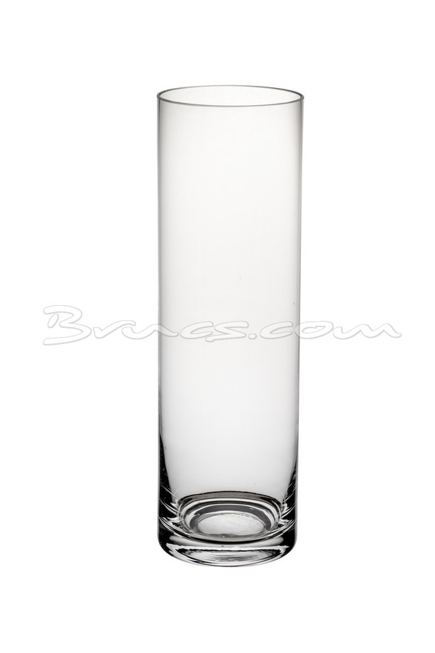 [240BW219] JARRÓN CRISTAL TUBO MEDIANO
