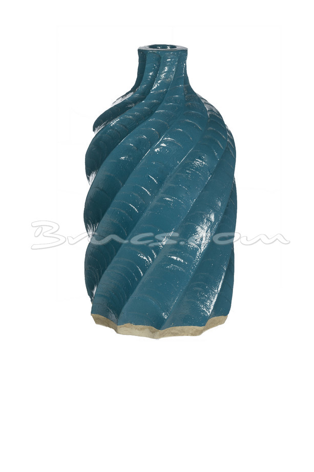 [399CA165] JARRÓN GR. CERÁMICA AZUL