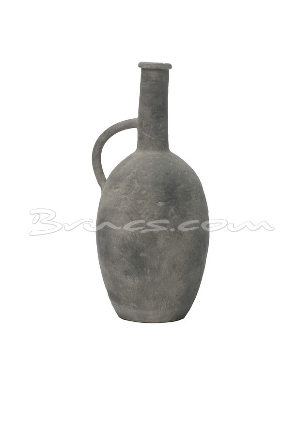 [419CP092] ANFORA GR. CON 1 ASA CERÁMICA GRIS