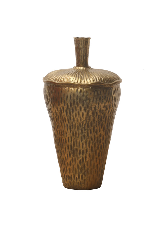 [459HO057] URNA GRANDE ALUMINIO ORO VIEJO