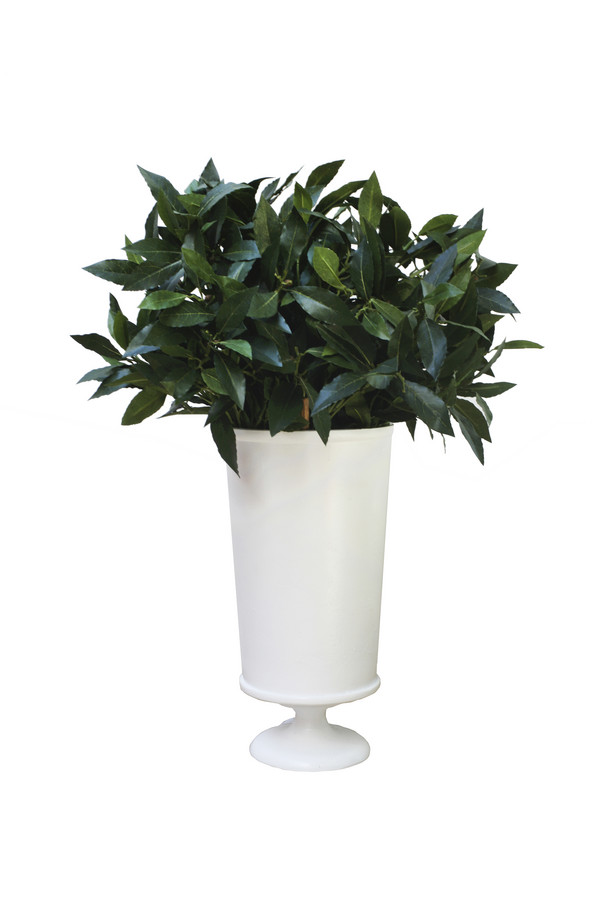 [530BI022] COPA FLORERO GR. ALUMINIO BLANCO