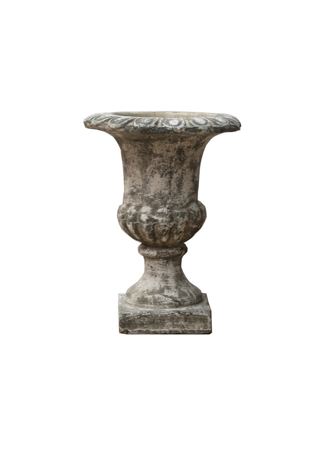 [555CF033] PEDESTAL COPA GR. CERÁMICA GRIS ANTIGUO