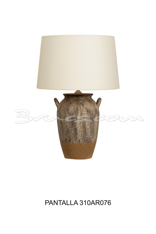 [399CA151] LÁMPARA ARGOS JARRÓN COLOR TERRACOTA SIN PANT.
