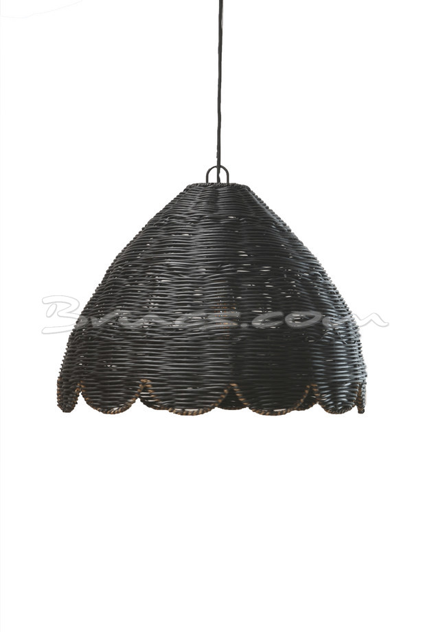 [04W243] LÁMPARA PARANÁ RATTAN NEGRO