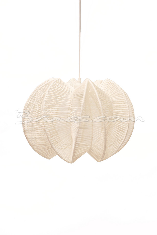 [598GY021] LÁMPARA TECHO SPIDER S  KHAKI HIERRO Y PAPEL NATUR