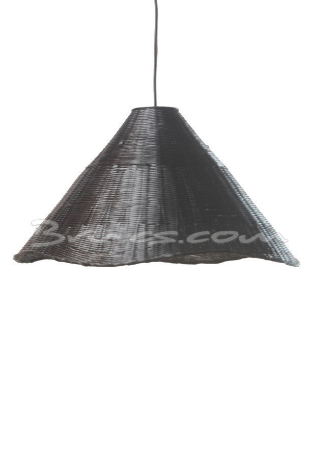 [646DP023] LÁMPARA CHIN BAMBÚ NEGRO