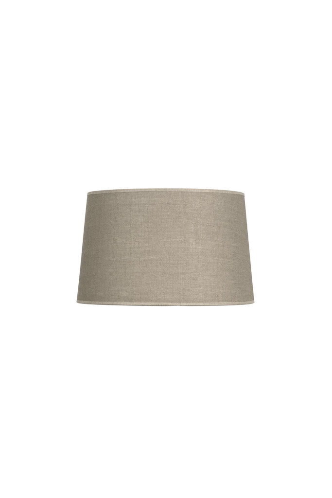[310AR145] PANTALLA LINO OSCURO 45x40x28h cm