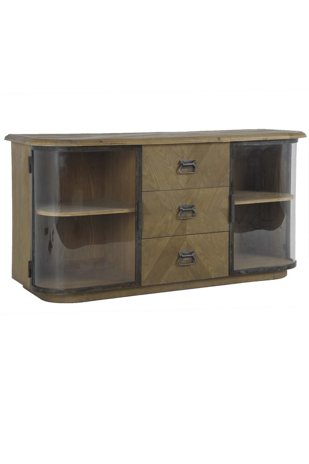 [377WB1112] APARADOR BAKERLOO ROBLE NATURAL Y HIERRO