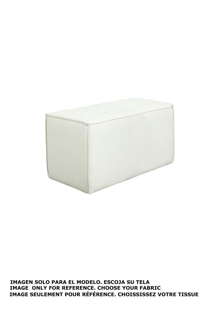 [511OS3541] BANQUETA BOIS DESENF. 100 cm TELA CLIENTE 3,50 mt