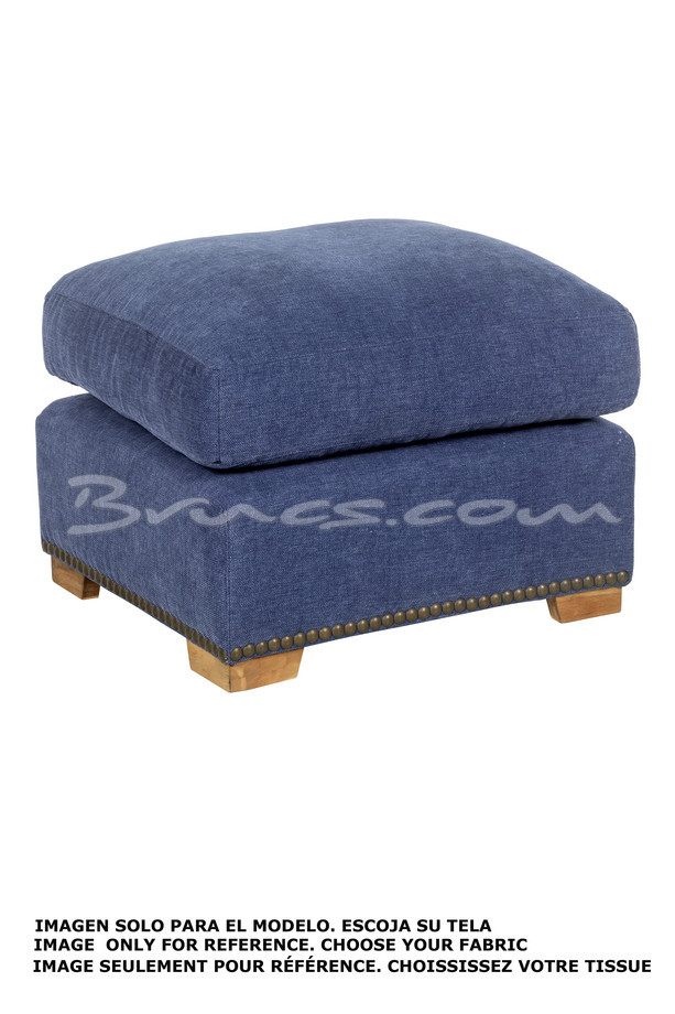 PUFF NAWA 70x60 C/ TACHAS TELA CLIENTE 2,50 mt