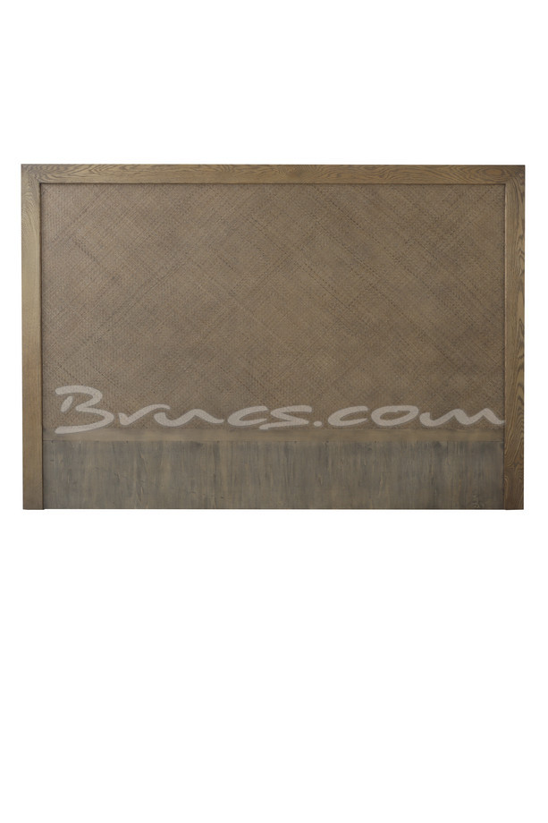 [377WB1308] CABECERO MAUPITI ROBLE Y RATTAN COLCHON DE 180 cm