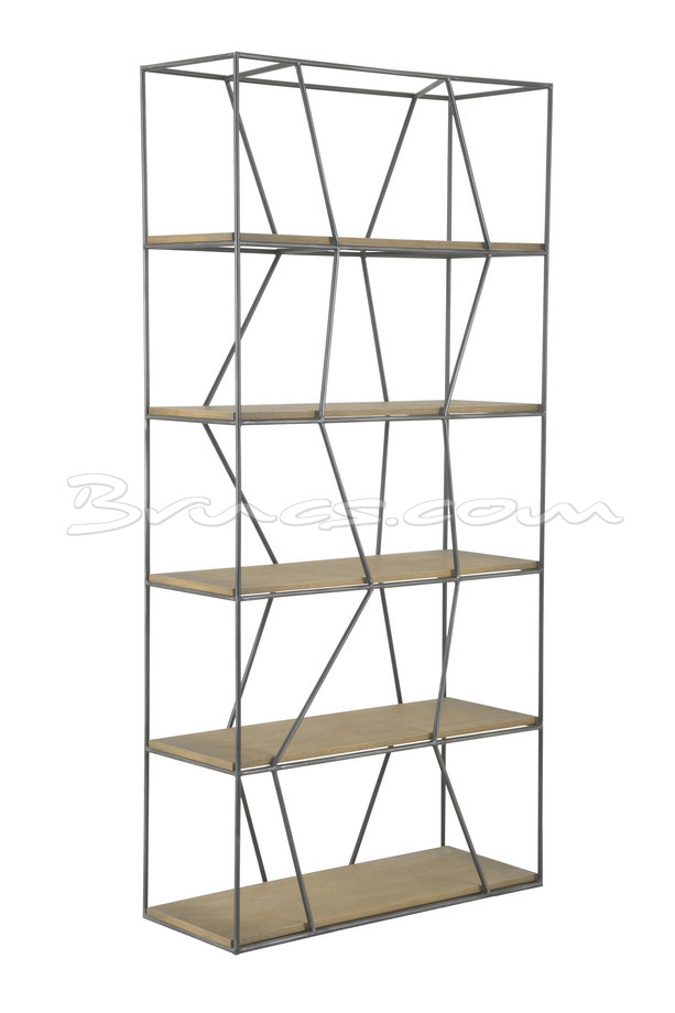 [377WB1174] ESTANTERÍA TROMSO PQ. ROBLE Y HIERRO