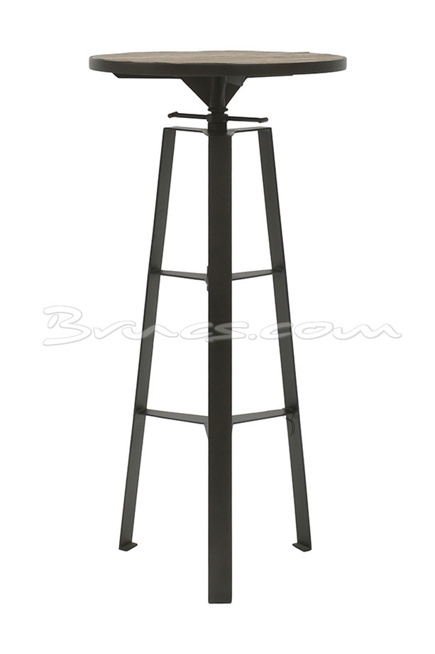[620HH039] MESA ALTA CORK REGULABLE ROBLE Y HIERRO