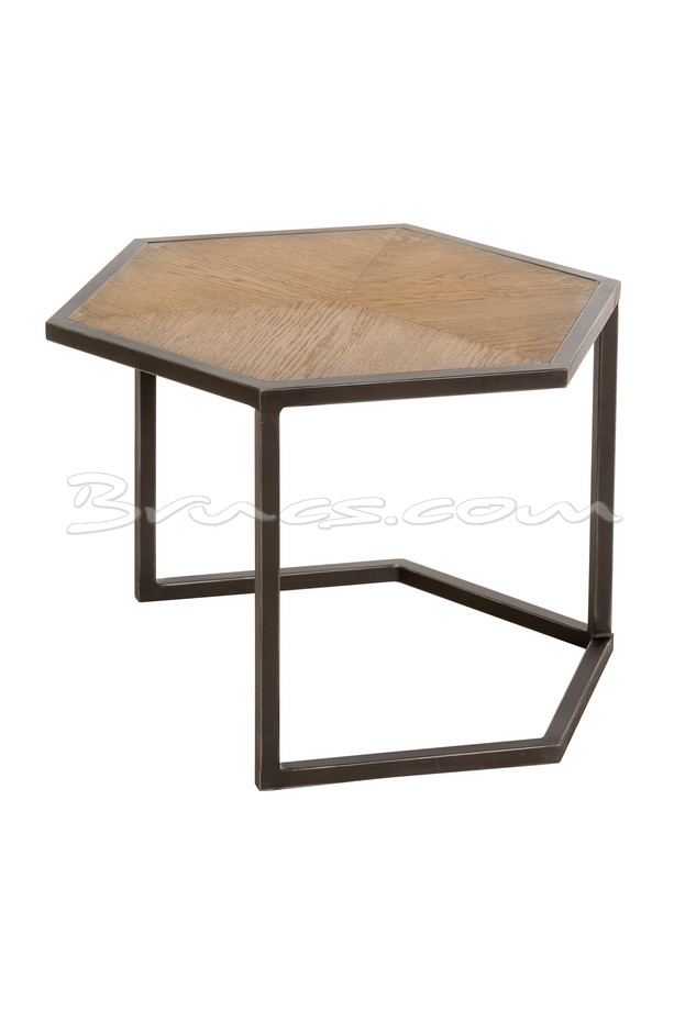 MESA AUXILIAR BAJA MABORÉ ROBLE Y HIERRO