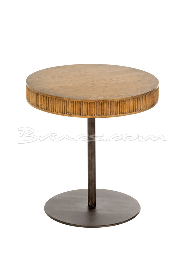 [377WB1162] MESA AUXILIAR BAJA DAO ROBLE Y HIERRO