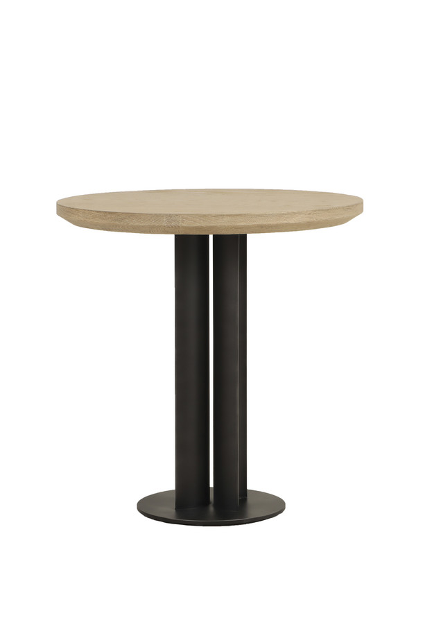 MESA AUXILIAR CRESTONE HIERRO Y ROBLE NATURAL