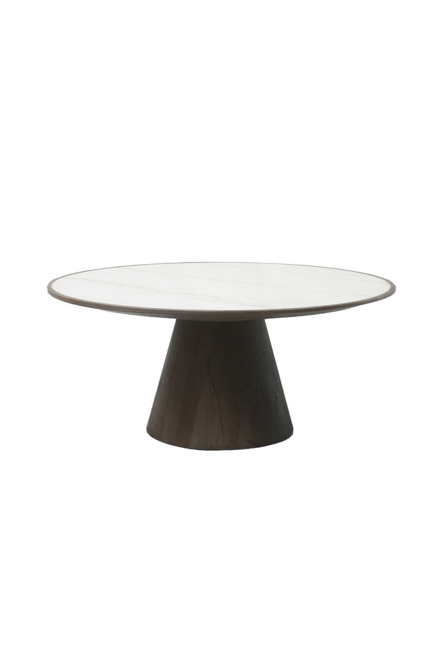 MESA CENTRO CACIMBA RED. ROBLE MÁRMOL CARRARA
