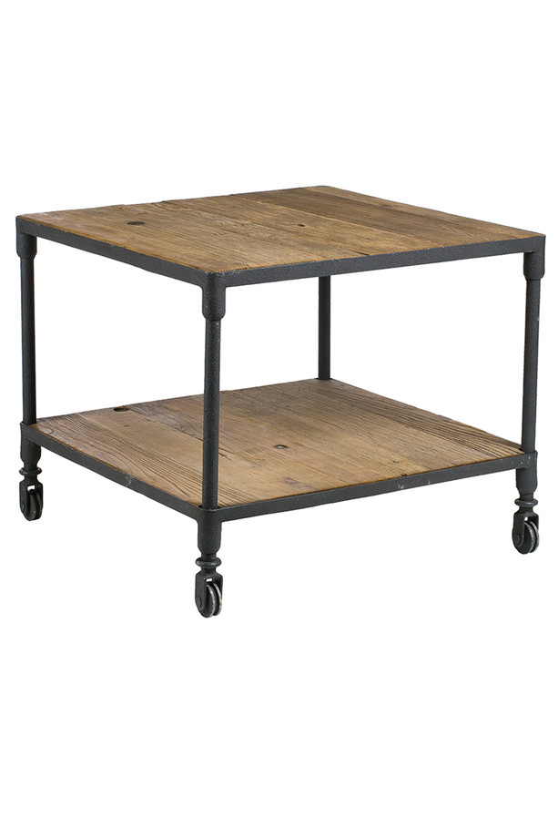 MESA RINCÓN RASCAFRIA OLMO RECICLADO C/HIERRO