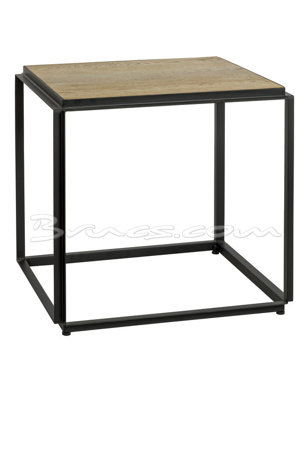 [620HH110] MESA RINCÓN QIAO ROBLE Y HIERRO