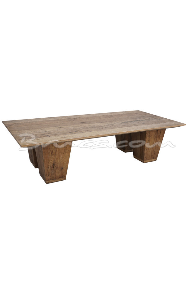 [620HH118] MESA DE CENTRO MIRTIA ROBLE ANTIGUO RECTANGULAR