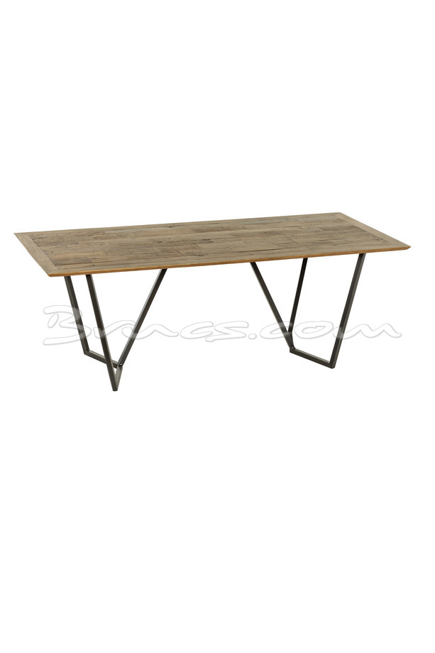 MESA COMEDOR COIMBRA OLMO Y HIERRO