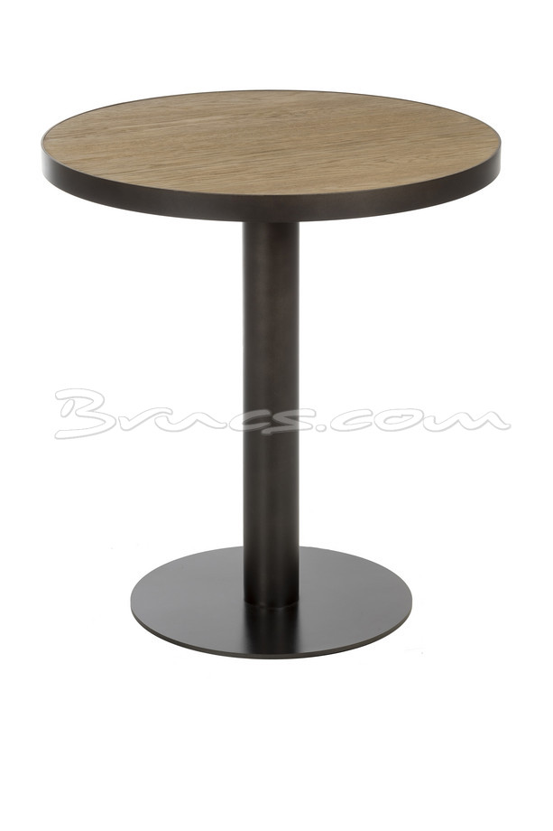 [377WB1208] MESA KSAR REDONDA ROBLE Y HIERRO