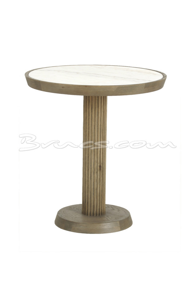 [377WB1244] MESA COMEDOR KOTRONAS RED. MARMOLINA Y ROBLE ANTIG