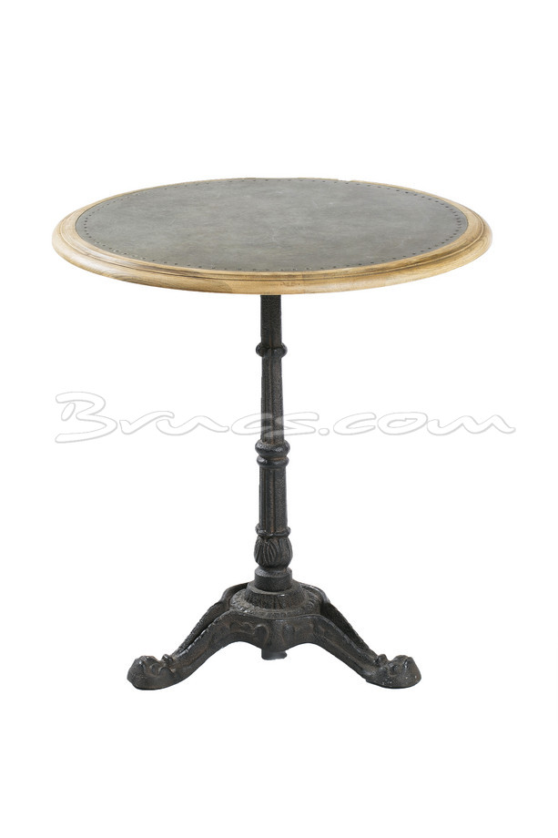 [377WB1252] MESA RED GRAZ ROBLE Y HIERRO GALVANIZADO