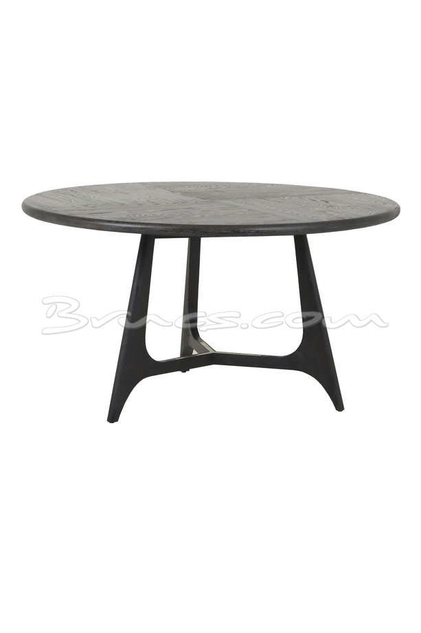 [377WB1325] MESA COMEDOR DIROS ROBLE NEGRA