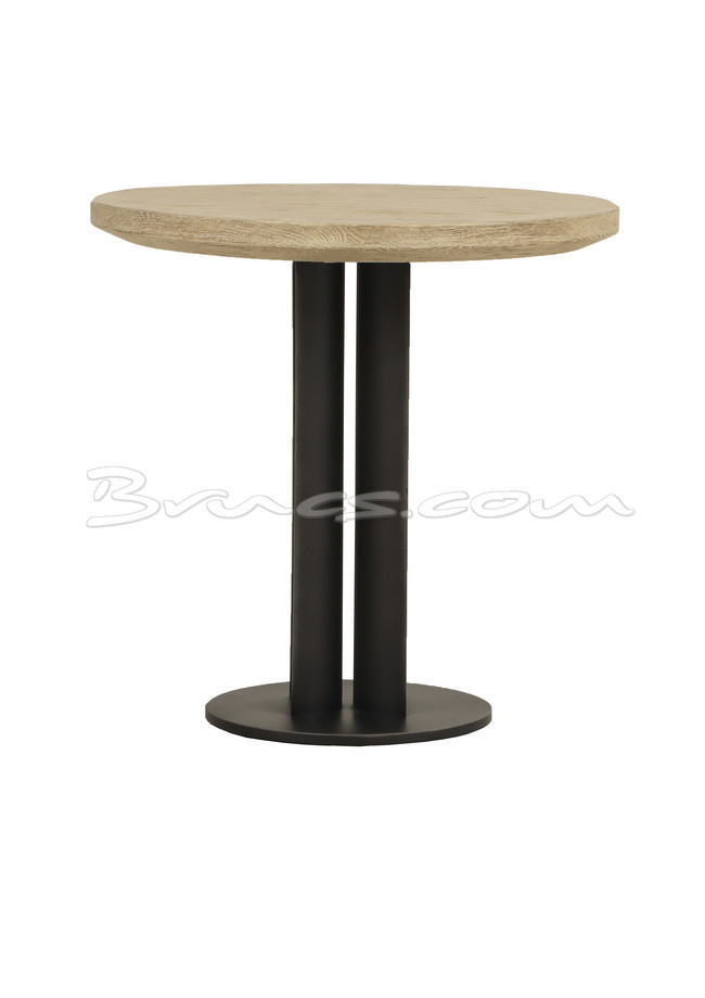 [377WB1406] MESA COMEDOR CRESTONE HIERRO Y ROBLE NATURAL