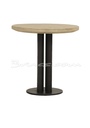 MESA COMEDOR CRESTONE HIERRO Y ROBLE NATURAL