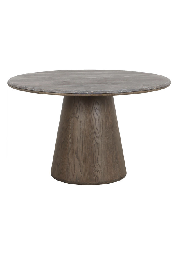 MESA COMEDOR CANOPUS-S TRAVERTINO Y ROBLE COL. NOG