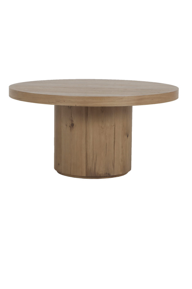 MESA COMEDOR REDONDA TYNDALL ROBLE NATURAL