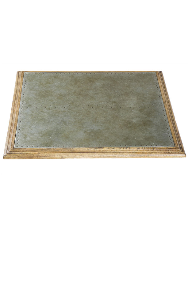 SOBRE MESA GRAZ HIERRO GALVANIZADO Y ROBLE VINTA