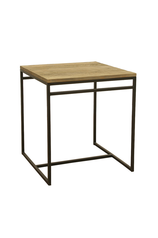 MESA COMEDOR INCA PINO RÚSTICO Y HIERRO