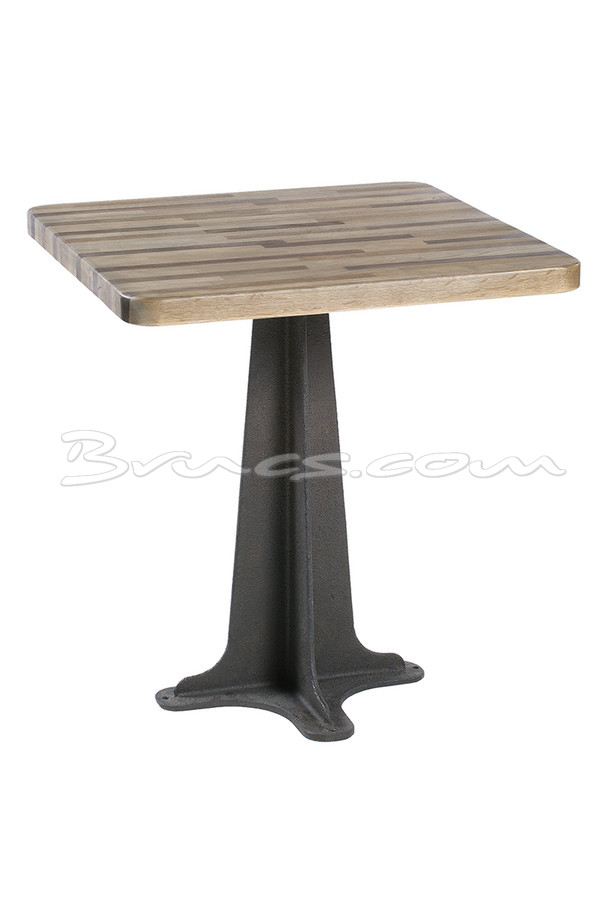 [377WB672] MESA COMEDOR ANNAPURNA ROBLE Y HIERRO