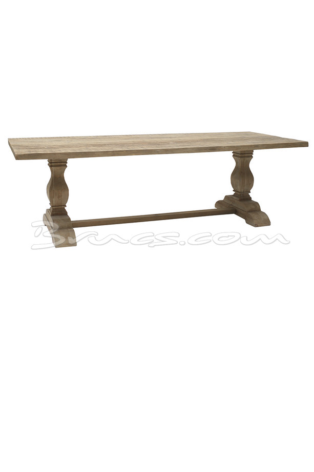 [377WB885] MESA COMEDOR HARSTAD  PINO RECT. S